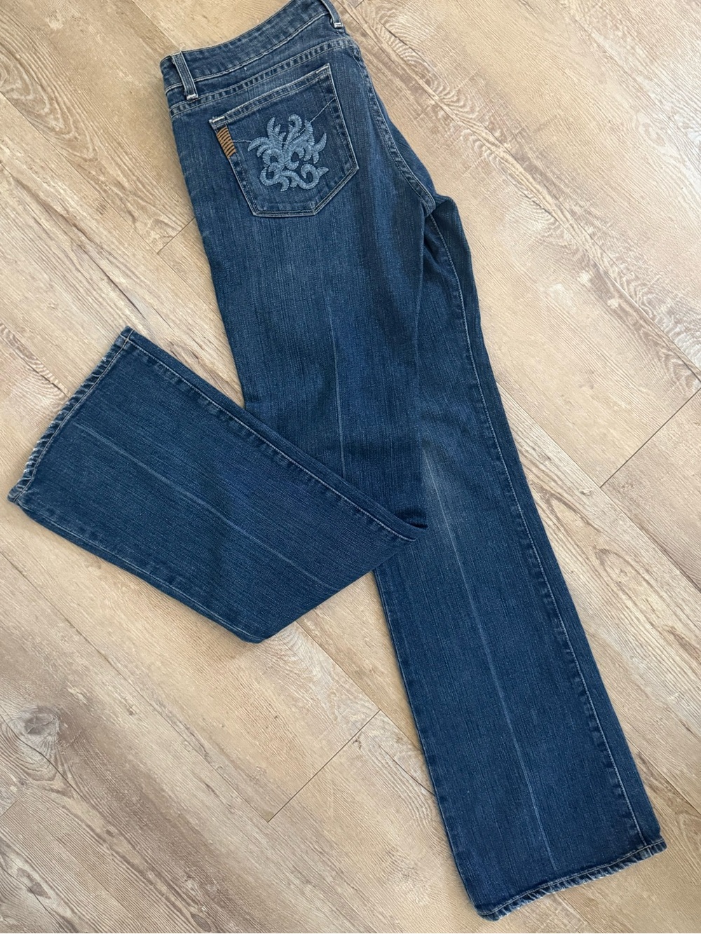 Page Laurel Canyon Dark Indigo Flare Jeans size 31